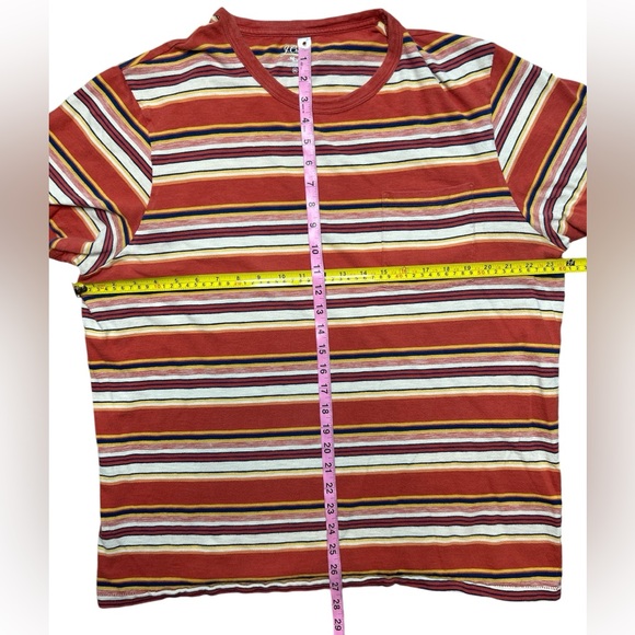 J.Crew (Re-Imagined) Men's Multi Colored Striped T-shirt Size XXL - Picture 4 of 7